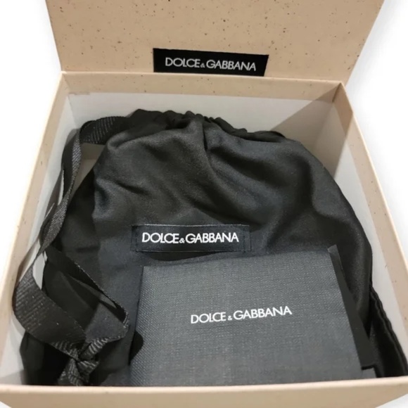 DOLCE & GABBANA Leather & Logo Charm Belt Size 75 Small NWT main image 6